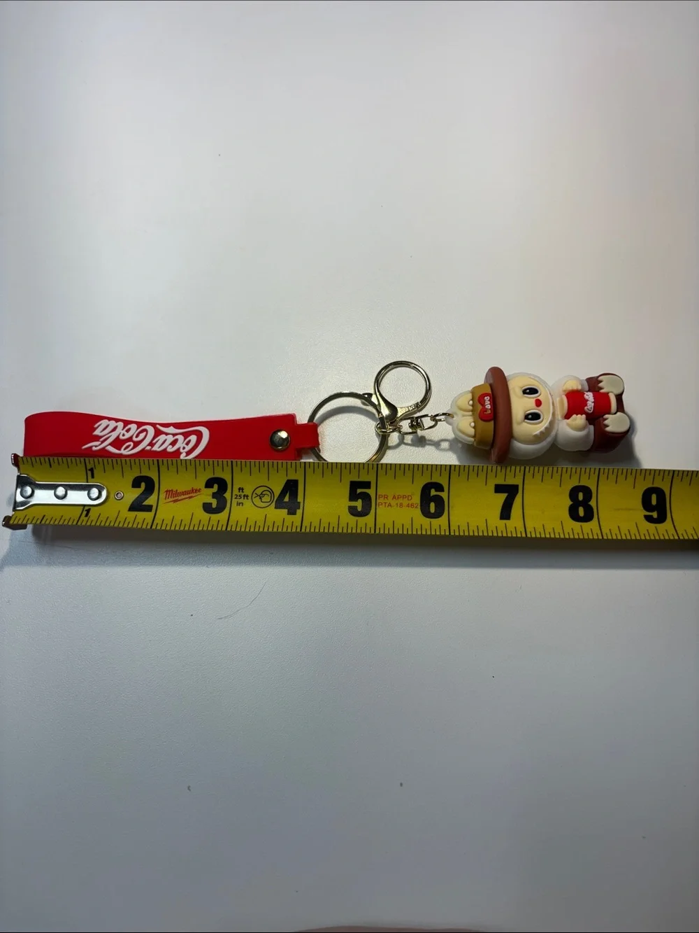 Coca-Cola Red Strap Keychain with Character Charm NWOT